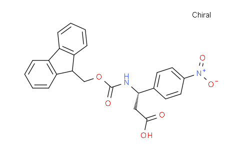 CAS No. 501015-25-4, (S)-3-((((9H-fluoren-9-yl)methoxy)carbonyl)amino)-3-(4-nitrophenyl)propanoic acid