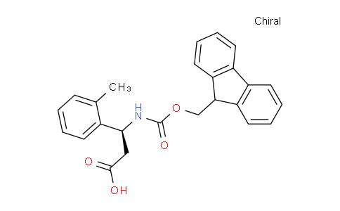 CAS No. 501015-26-5, (S)-3-((((9H-fluoren-9-yl)methoxy)carbonyl)amino)-3-(o-tolyl)propanoic acid