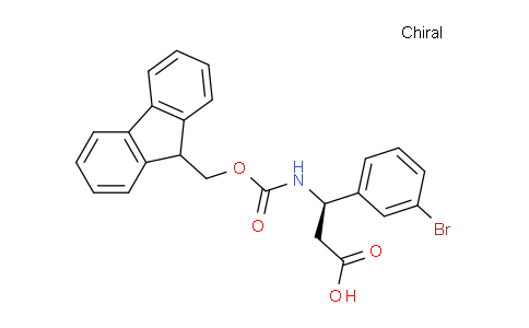 CAS No. 517905-85-0, (R)-3-((((9H-fluoren-9-yl)methoxy)carbonyl)amino)-3-(3-bromophenyl)propanoic acid