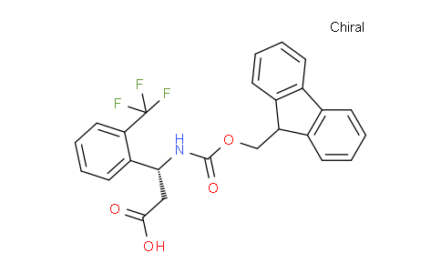 CAS No. 517905-86-1, (R)-3-((((9H-fluoren-9-yl)methoxy)carbonyl)amino)-3-(2-(trifluoromethyl)phenyl)propanoic acid