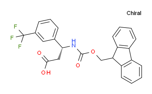 CAS No. 517905-87-2, (R)-3-((((9H-fluoren-9-yl)methoxy)carbonyl)amino)-3-(3-(trifluoromethyl)phenyl)propanoic acid