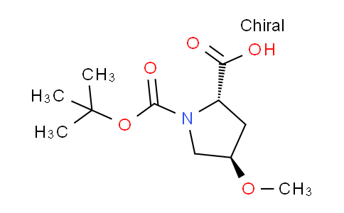 CAS No. 83624-01-5, (2S,4R)-1-(tert-butoxycarbonyl)-4-methoxypyrrolidine-2-carboxylic acid