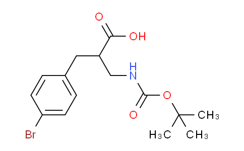 CAS No. 886364-20-1, 2-(4-bromobenzyl)-3-((tert-butoxycarbonyl)amino)propanoic acid