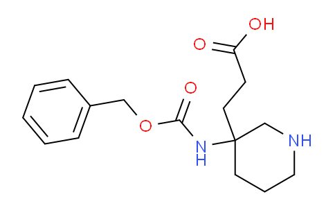 CAS No. 372144-12-2, 3-(3-(((benzyloxy)carbonyl)amino)piperidin-3-yl)propanoic acid