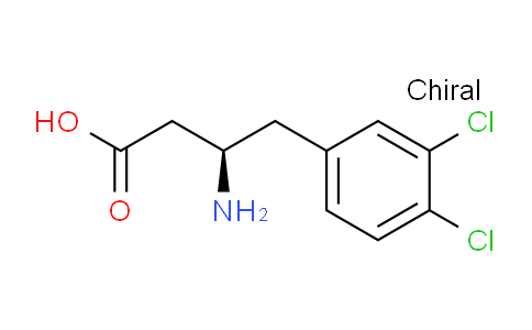 CAS No. 269396-55-6, (R)-3-amino-4-(3,4-dichlorophenyl)butanoic acid
