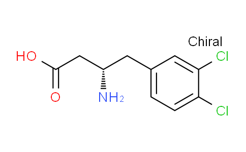 CAS No. 270063-50-8, (S)-3-amino-4-(3,4-dichlorophenyl)butanoic acid