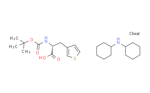 CAS No. 331730-14-4, dicyclohexylamine (R)-2-((tert-butoxycarbonyl)amino)-3-(thiophen-3-yl)propanoate