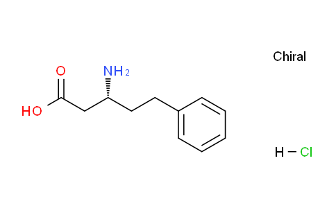CAS No. 331846-98-1, (R)-3-amino-5-phenylpentanoic acid hydrochloride