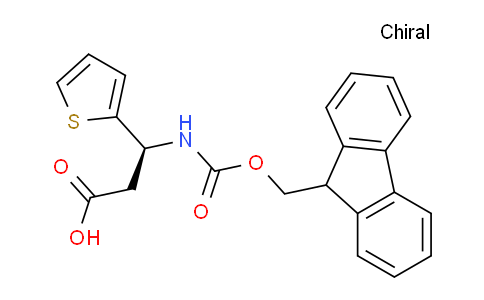 CAS No. 507472-08-4, (S)-3-((((9H-fluoren-9-yl)methoxy)carbonyl)amino)-3-(thiophen-2-yl)propanoic acid