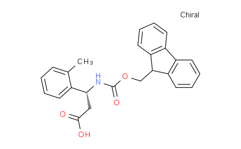 CAS No. 507472-27-7, (R)-3-((((9H-fluoren-9-yl)methoxy)carbonyl)amino)-3-(o-tolyl)propanoic acid