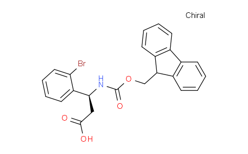 CAS No. 507472-17-5, (S)-3-((((9H-fluoren-9-yl)methoxy)carbonyl)amino)-3-(2-bromophenyl)propanoic acid