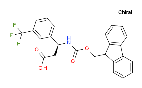 CAS No. 507472-20-0, (S)-3-((((9H-fluoren-9-yl)methoxy)carbonyl)amino)-3-(3-(trifluoromethyl)phenyl)propanoic acid