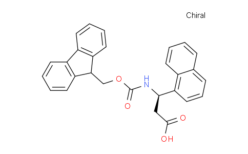 CAS No. 511272-47-2, (R)-3-((((9H-fluoren-9-yl)methoxy)carbonyl)amino)-3-(naphthalen-1-yl)propanoic acid