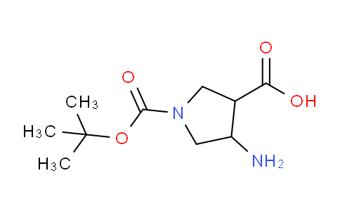 CAS No. 492461-79-7, 4-amino-1-(tert-butoxycarbonyl)pyrrolidine-3-carboxylic acid