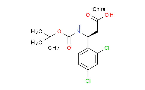 CAS No. 499995-81-2, (S)-3-((tert-butoxycarbonyl)amino)-3-(2,4-dichlorophenyl)propanoic acid