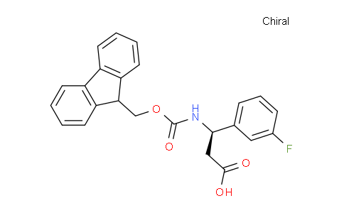 CAS No. 511272-51-8, (R)-3-((((9H-fluoren-9-yl)methoxy)carbonyl)amino)-3-(3-fluorophenyl)propanoic acid
