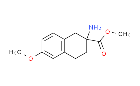 CAS No. 771431-06-2, methyl 2-amino-6-methoxy-1,2,3,4-tetrahydronaphthalene-2-carboxylate