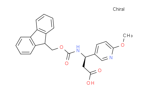 CAS No. 959581-71-6, (R)-3-((((9H-fluoren-9-yl)methoxy)carbonyl)amino)-3-(6-methoxypyridin-3-yl)propanoic acid