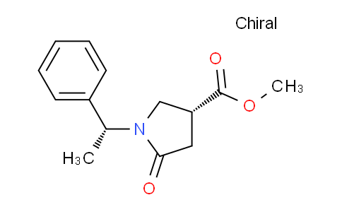CAS No. 99735-45-2, methyl (R)-5-oxo-1-((R)-1-phenylethyl)pyrrolidine-3-carboxylate