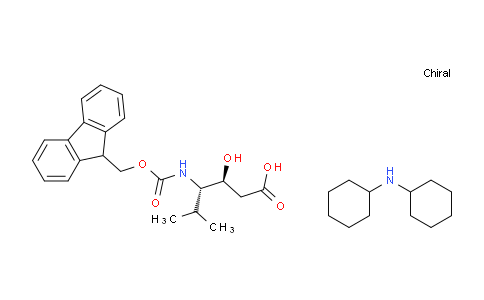 CAS No. 204316-10-9, dicyclohexylamine (3S,4S)-4-((((9H-fluoren-9-yl)methoxy)carbonyl)amino)-3-hydroxy-5-methylhexanoate