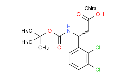 CAS No. 500788-91-0, (R)-3-((tert-butoxycarbonyl)amino)-3-(2,3-dichlorophenyl)propanoic acid