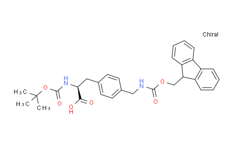 CAS No. 170157-61-6, (S)-3-(4-(((((9H-fluoren-9-yl)methoxy)carbonyl)amino)methyl)phenyl)-2-((tert-butoxycarbonyl)amino)propanoic acid