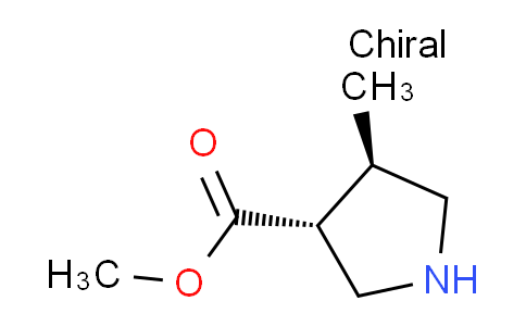 CAS No. 1065331-03-4, methyl (3R,4R)-4-methylpyrrolidine-3-carboxylate