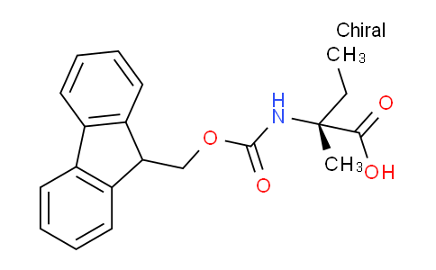 CAS No. 1231709-22-0, (R)-2-((((9H-fluoren-9-yl)methoxy)carbonyl)amino)-2-methylbutanoic acid