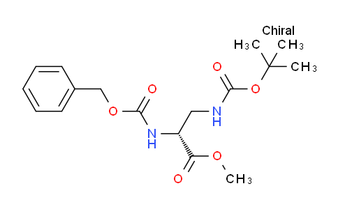 CAS No. 96136-12-8, methyl (R)-2-(((benzyloxy)carbonyl)amino)-3-((tert-butoxycarbonyl)amino)propanoate