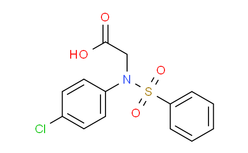 CAS No. 117309-41-8, N-(4-chlorophenyl)-N-(phenylsulfonyl)glycine