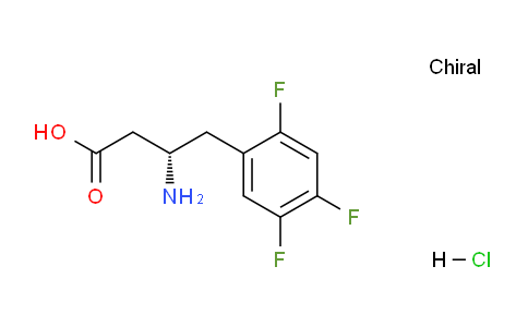 CAS No. 1217809-78-3, (S)-3-amino-4-(2,4,5-trifluorophenyl)butanoic acid hydrochloride