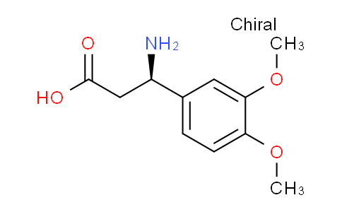 CAS No. 54160-63-3, (R)-3-amino-3-(3,4-dimethoxyphenyl)propanoic acid