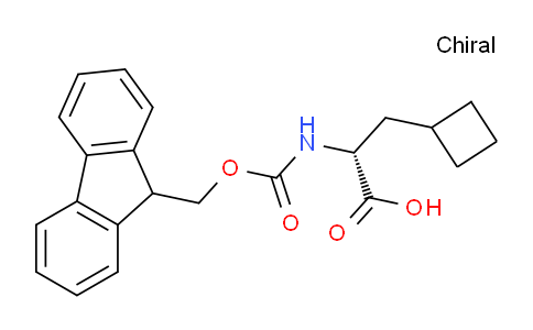 CAS No. 478183-63-0, (R)-2-((((9H-fluoren-9-yl)methoxy)carbonyl)amino)-3-cyclobutylpropanoic acid