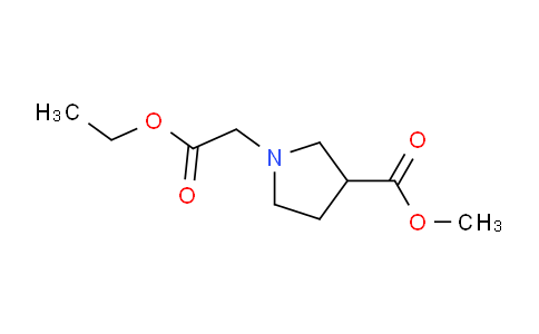 CAS No. 142483-57-6, methyl 1-(2-ethoxy-2-oxoethyl)pyrrolidine-3-carboxylate