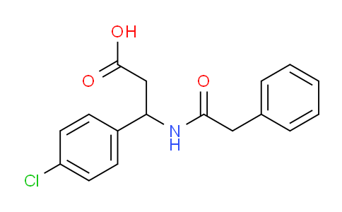 CAS No. 171002-19-0, 3-(4-chlorophenyl)-3-(2-phenylacetamido)propanoic acid