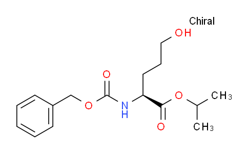 CAS No. 176237-44-8, isopropyl (S)-2-(((benzyloxy)carbonyl)amino)-5-hydroxypentanoate