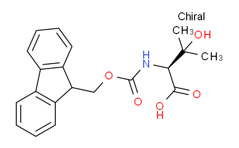 CAS No. 1217603-41-2, (S)-2-((((9H-fluoren-9-yl)methoxy)carbonyl)amino)-3-hydroxy-3-methylbutanoic acid