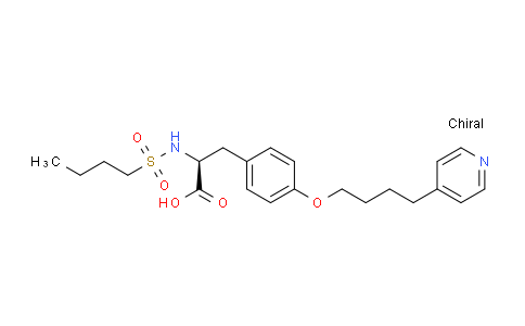 CAS No. 149490-61-9, (S)-2-(butylsulfonamido)-3-(4-(4-(pyridin-4-yl)butoxy)phenyl)propanoic acid