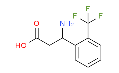 CAS No. 299165-24-5, 3-amino-3-(2-(trifluoromethyl)phenyl)propanoic acid