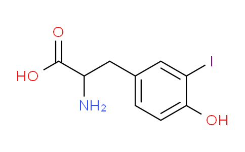 CAS No. 3078-39-5, 2-amino-3-(4-hydroxy-3-iodophenyl)propanoic acid