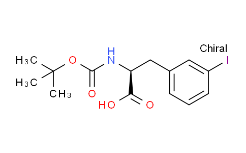 CAS No. 273221-75-3, (S)-2-((tert-butoxycarbonyl)amino)-3-(3-iodophenyl)propanoic acid