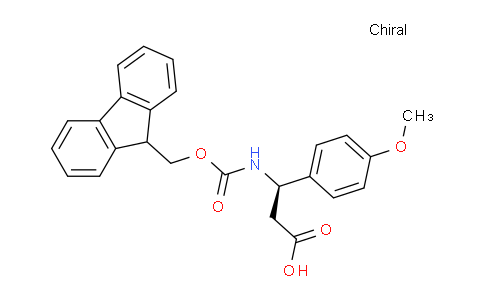CAS No. 511272-33-6, (R)-3-((((9H-fluoren-9-yl)methoxy)carbonyl)amino)-3-(4-methoxyphenyl)propanoic acid