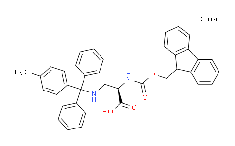 CAS No. 1263046-35-0, (R)-2-((((9H-fluoren-9-yl)methoxy)carbonyl)amino)-3-((diphenyl(p-tolyl)methyl)amino)propanoic acid
