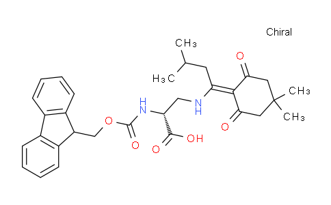 CAS No. 1228900-15-9, (R)-2-((((9H-fluoren-9-yl)methoxy)carbonyl)amino)-3-((1-(4,4-dimethyl-2,6-dioxocyclohexylidene)-3-methylbutyl)amino)propanoic acid