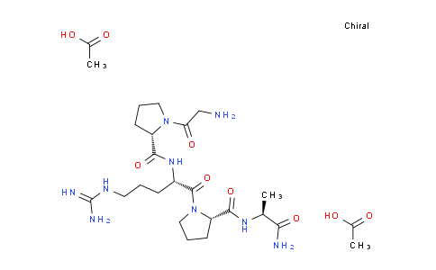 CAS No. 725232-44-0, (S)-N-((S)-1-amino-1-oxopropan-2-yl)-1-(glycyl-L-prolyl-L-arginyl)pyrrolidine-2-carboxamide diacetate