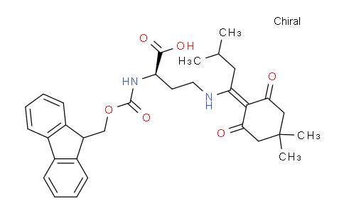 CAS No. 872169-32-9, (R)-2-((((9H-fluoren-9-yl)methoxy)carbonyl)amino)-4-((1-(4,4-dimethyl-2,6-dioxocyclohexylidene)-3-methylbutyl)amino)butanoic acid