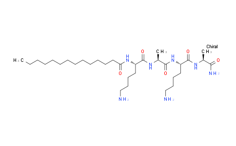 CAS No. 959610-24-3, N-((S)-6-amino-1-(((S)-1-(((S)-6-amino-1-(((S)-1-amino-1-oxopropan-2-yl)amino)-1-oxohexan-2-yl)amino)-1-oxopropan-2-yl)amino)-1-oxohexan-2-yl)tetradecanamide