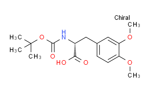 CAS No. 218457-71-7, (R)-2-((tert-butoxycarbonyl)amino)-3-(3,4-dimethoxyphenyl)propanoic acid