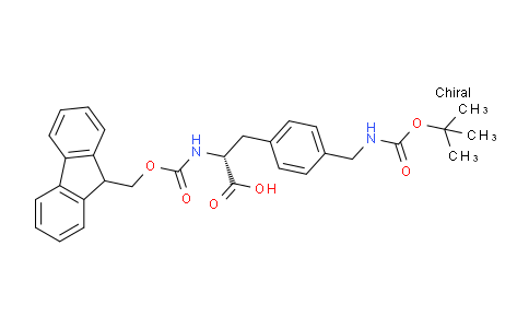 CAS No. 268731-06-2, (R)-2-((((9H-fluoren-9-yl)methoxy)carbonyl)amino)-3-(4-(((tert-butoxycarbonyl)amino)methyl)phenyl)propanoic acid