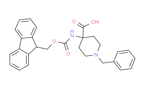 CAS No. 368866-30-2, 4-((((9H-fluoren-9-yl)methoxy)carbonyl)amino)-1-benzylpiperidine-4-carboxylic acid